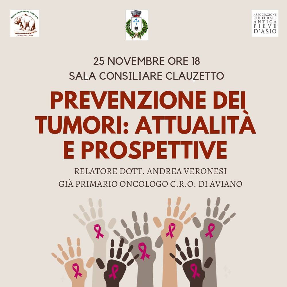 Conferenza del dott. Andrea Veronesi venerdì 25 novembre ore 18.00