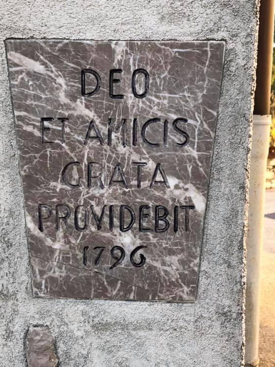 Deo et amicis grata providebit 1796
