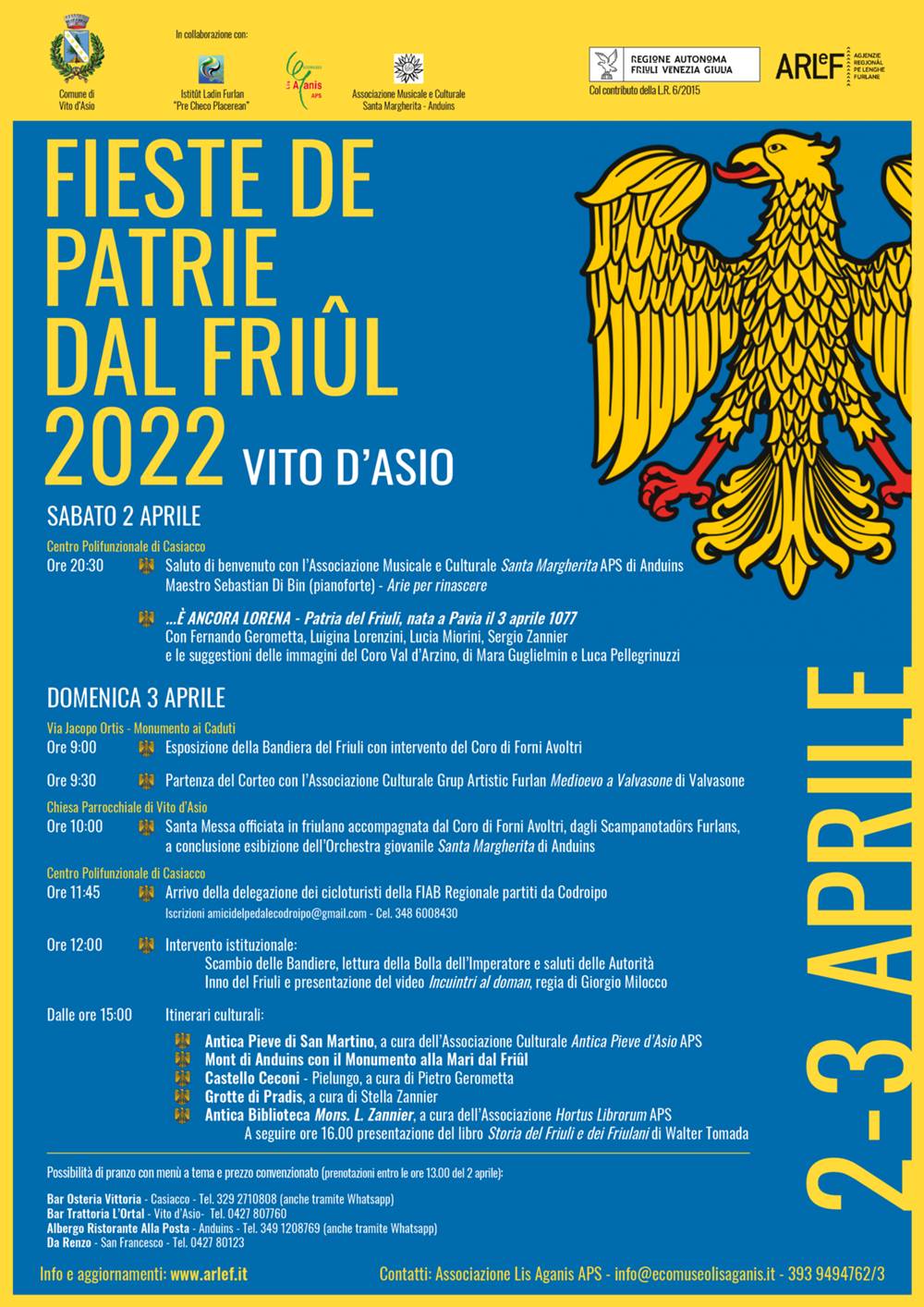 Festa della Patria del Friuli, Vito d'Asio 3 aprile